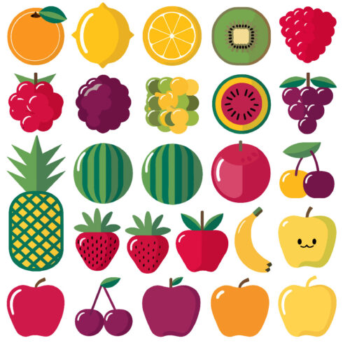 Fruit icons cover image.