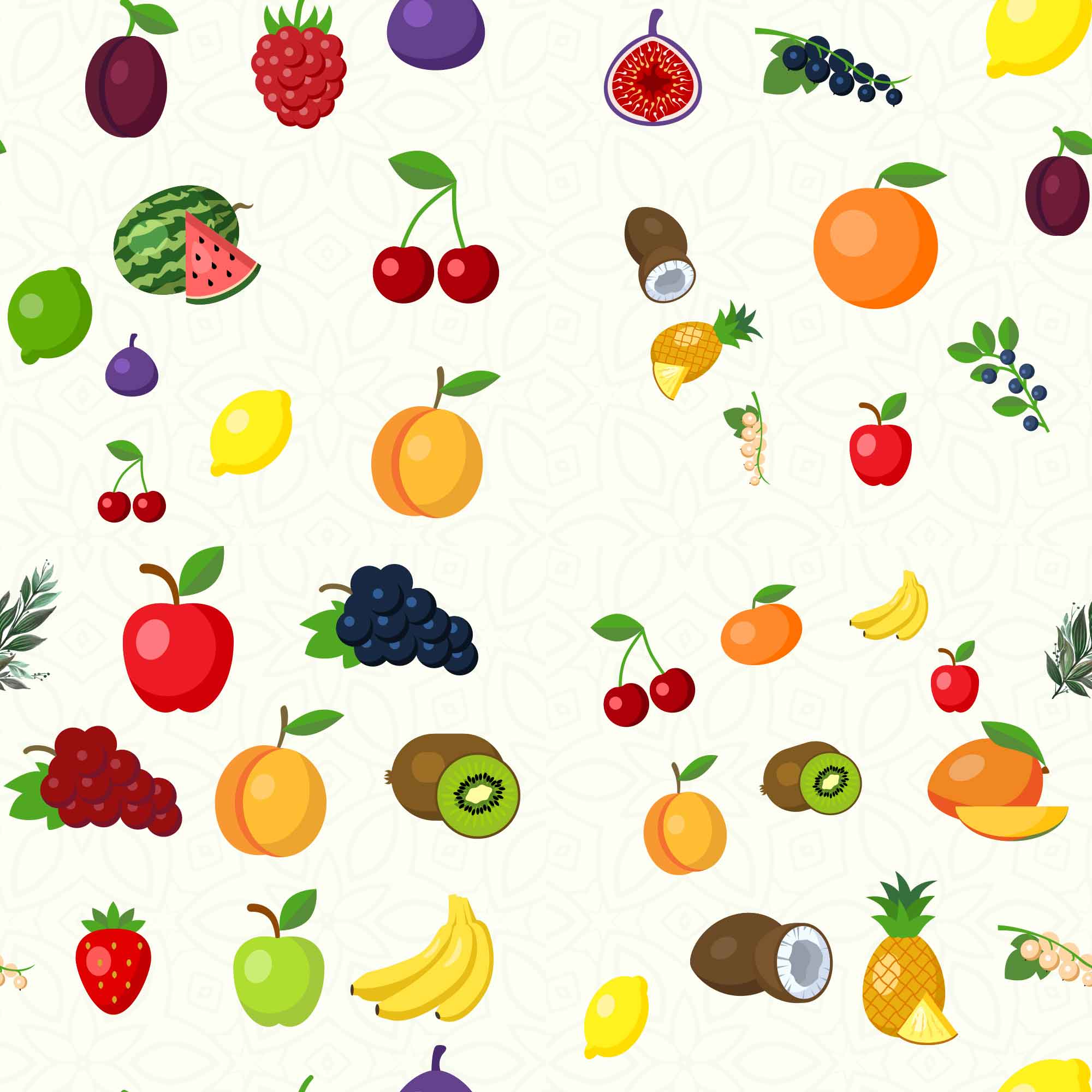 For textile prints, I will create seamless repeat vector patterns preview image.