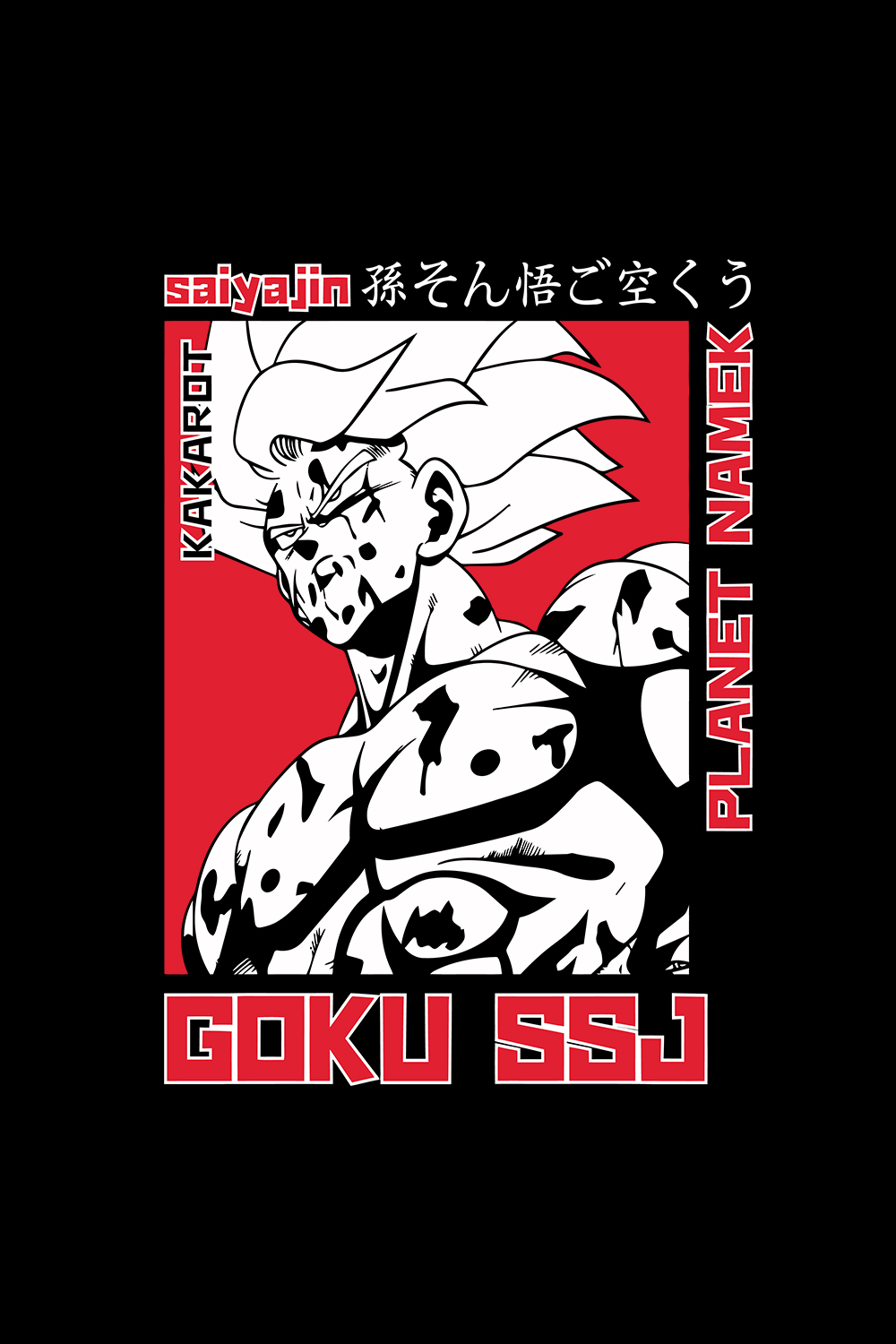 Goku ssj Svg, Anime Svg, Dragon Ball Z Svg pinterest preview image.