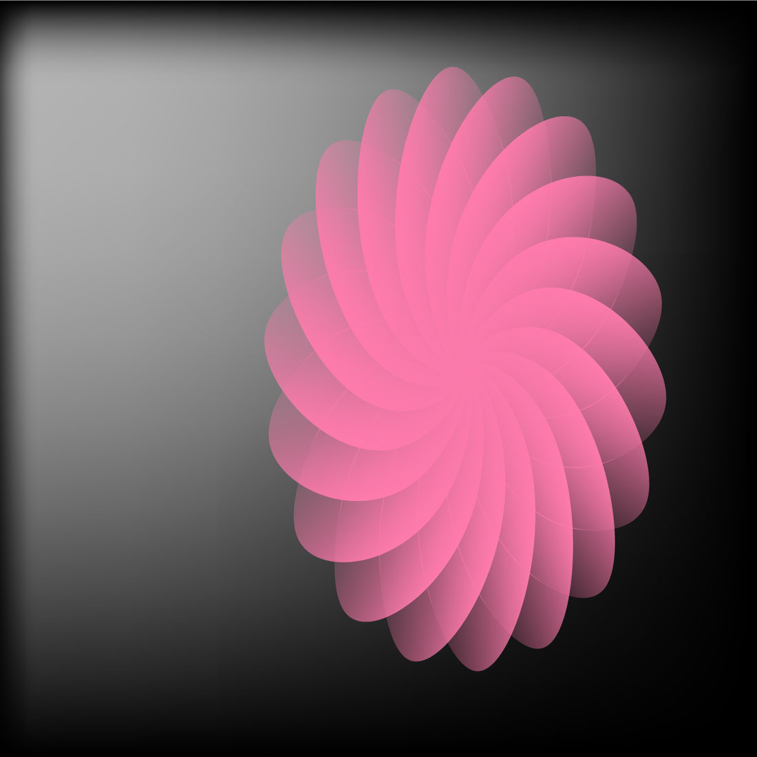 Gradient Background with pink flower in black light preview image.