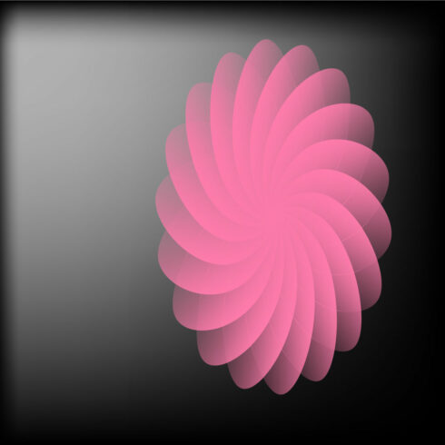 Gradient Background with pink flower in black light cover image.