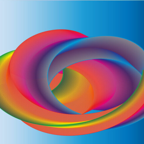 Gradient background with Rainbow spiral cover image.
