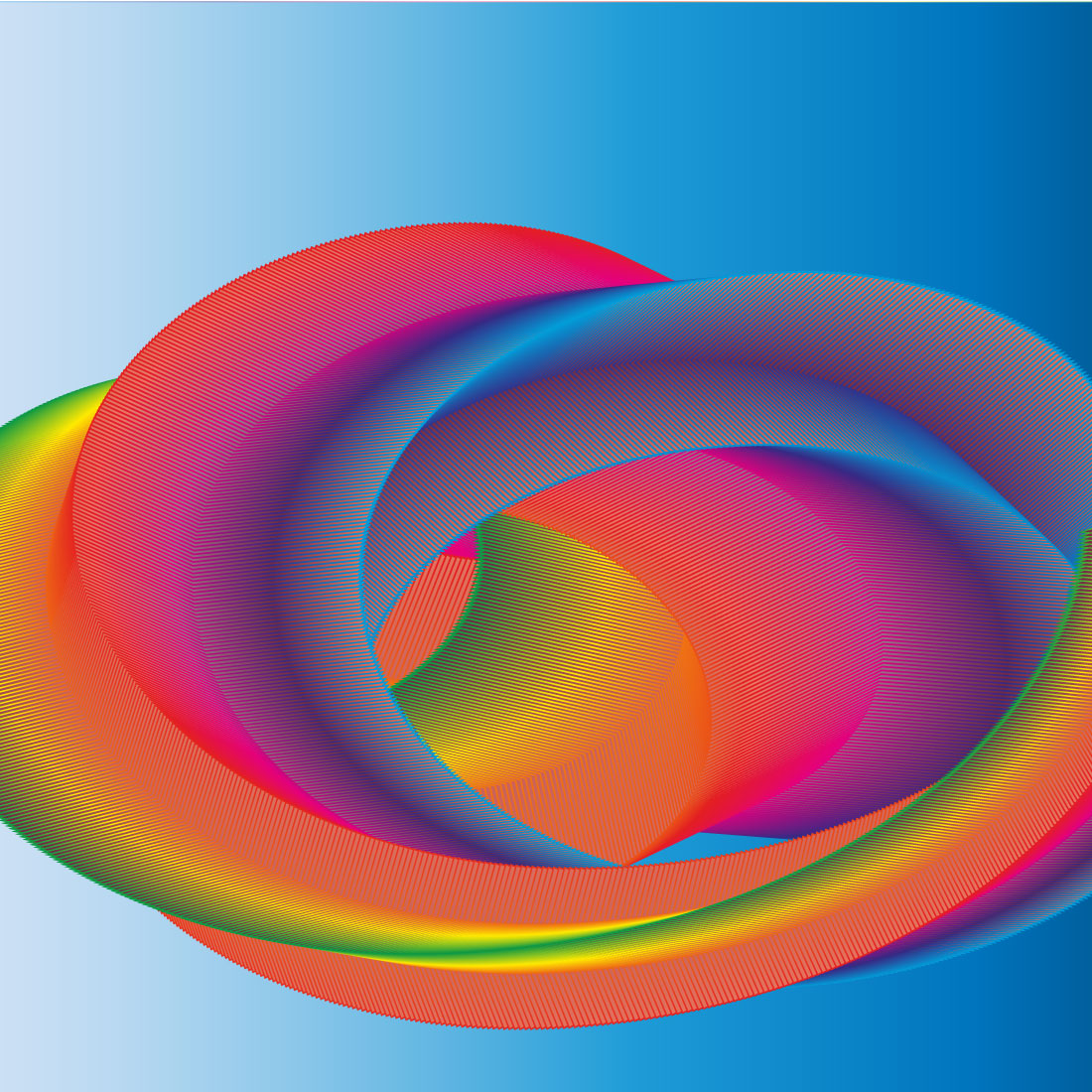 gradiant background with rainbow spiral 738
