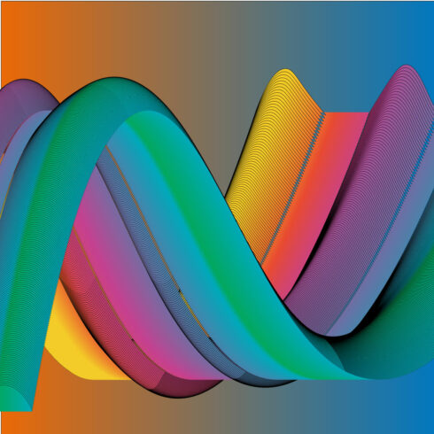 Gradiant Background with rainbow wave cover image.