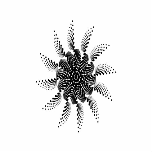 Gradient Background with 12 spiral in Black and white cover image.