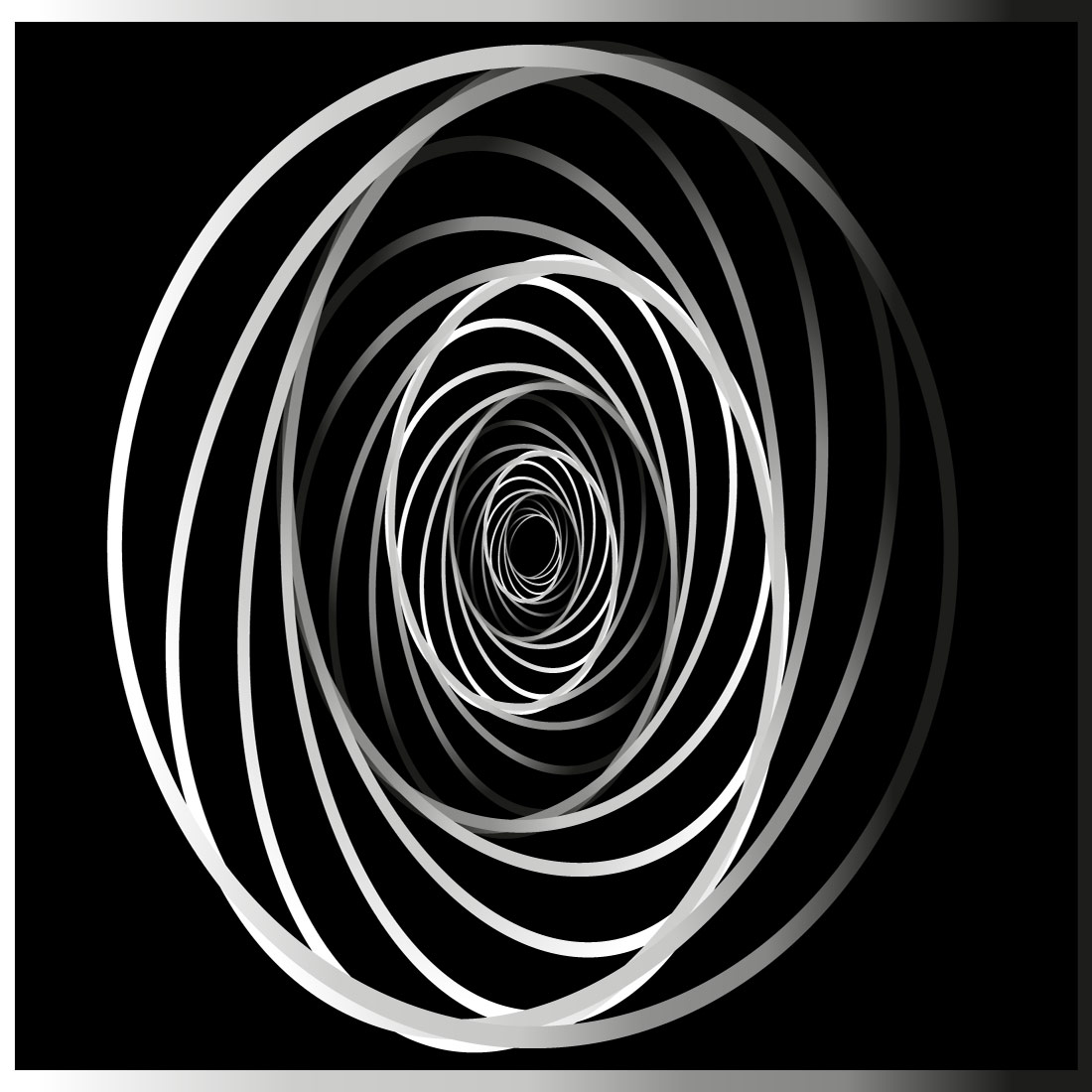 Gradient background with black and white spirals preview image.