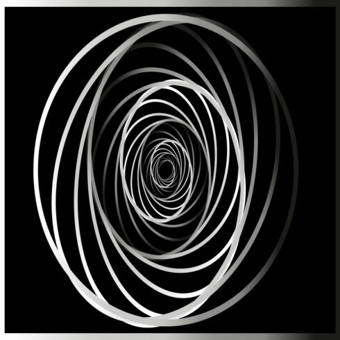 Gradient background with black and white spirals cover image.