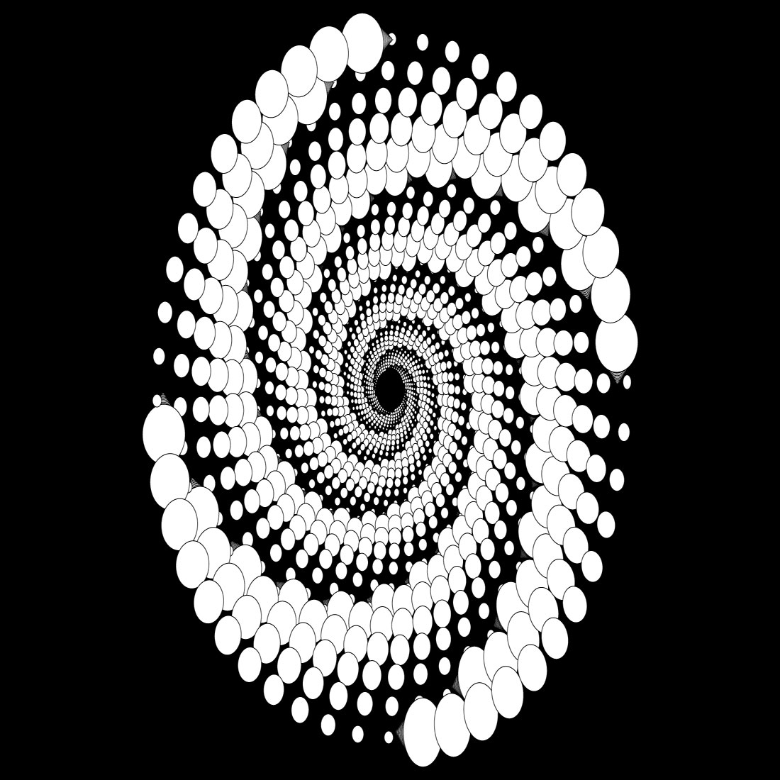 gradient background with center zero spiral 939