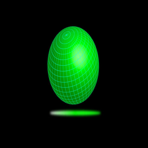Gradient Background with glow wireframe global in Green cover image.