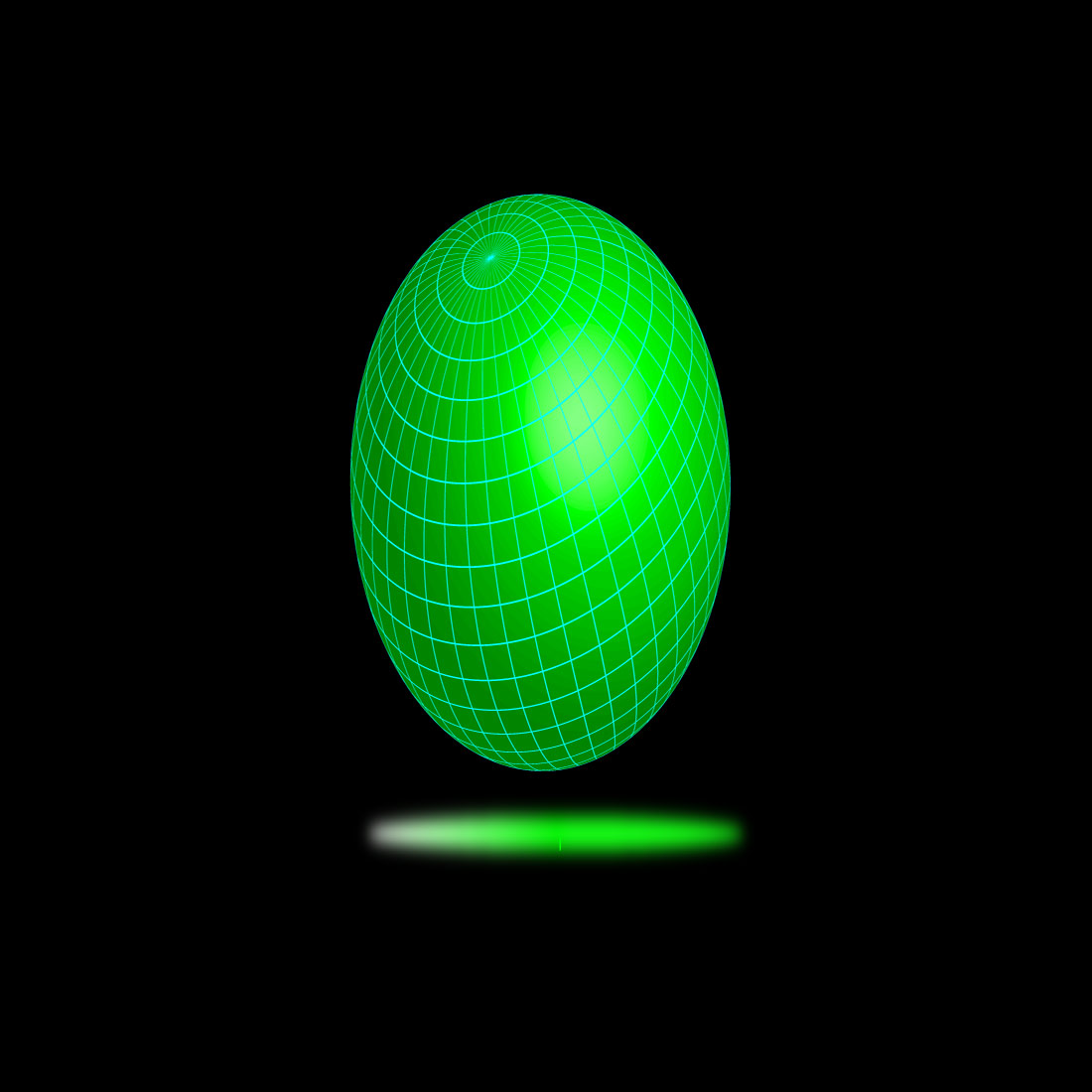 Gradient Background with glow wireframe global in Green cover image.