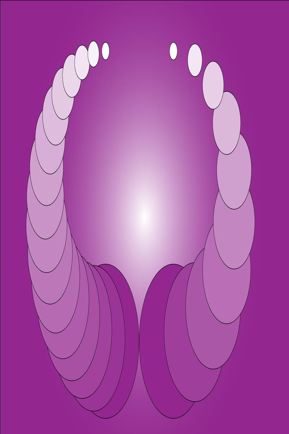 Gradient Background with Violet Horn in Same BG pinterest preview image.