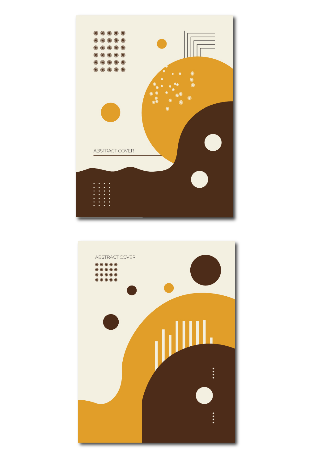 abstract brochure cover template pinterest preview image.