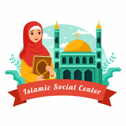 9 Islamic Social Center Illustration cover image.