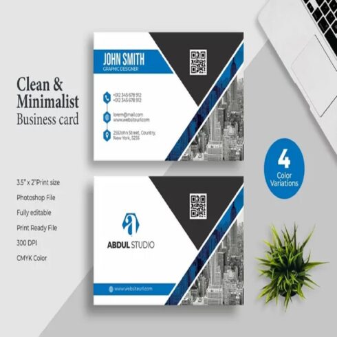 Business card template cover image.