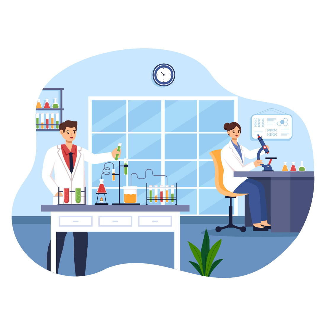 9 Laboratory Illustration cover image.