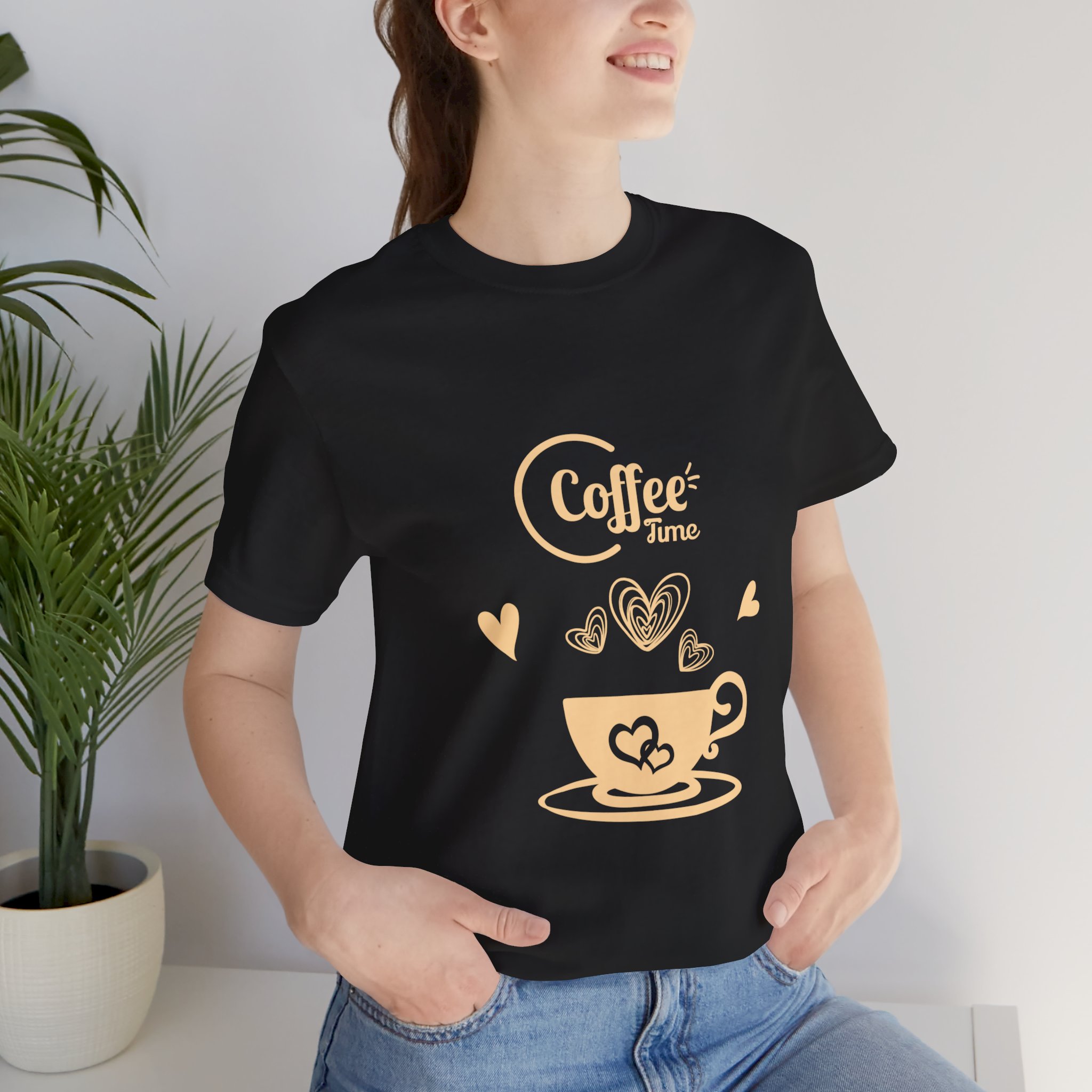 Coffee Time Tee Shirt Design Best For Print On Demand Tee Shirt Design Merch By Amazon preview image.