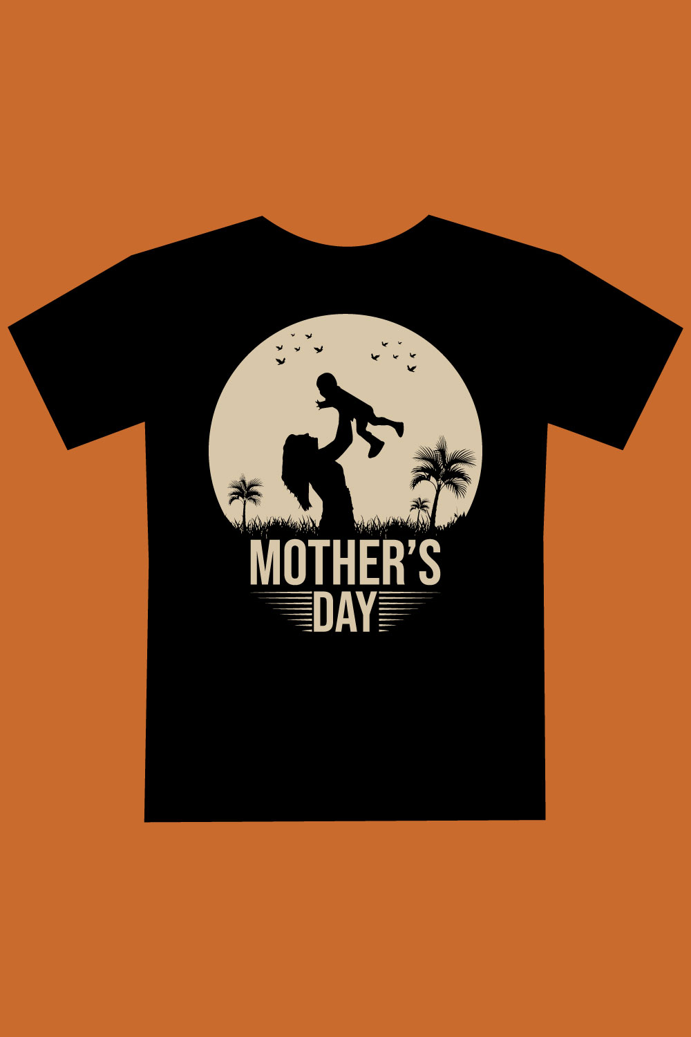 Mother day T shirt design pinterest preview image.