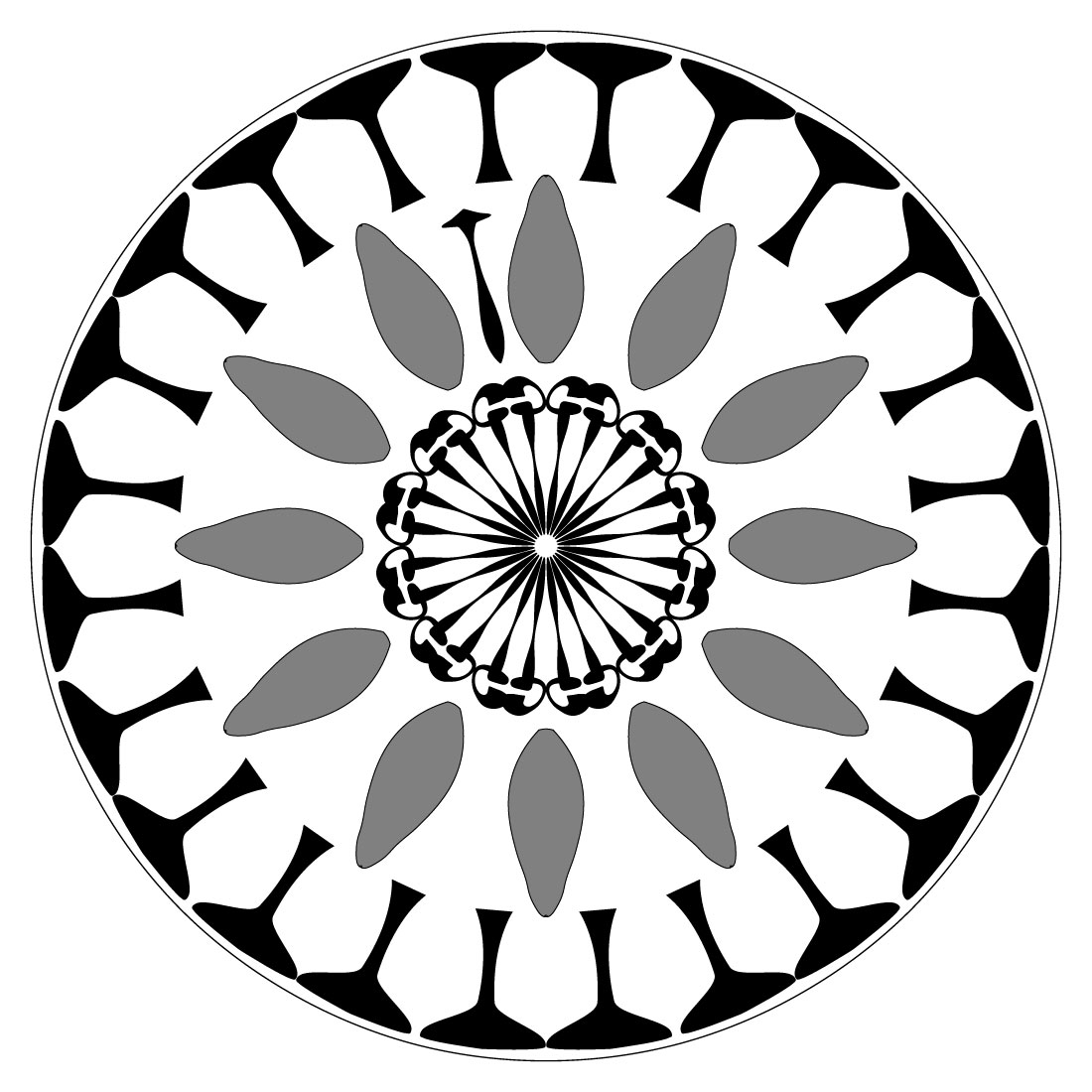 mandala art for vesak lantans in dahrma chakra2 1 523