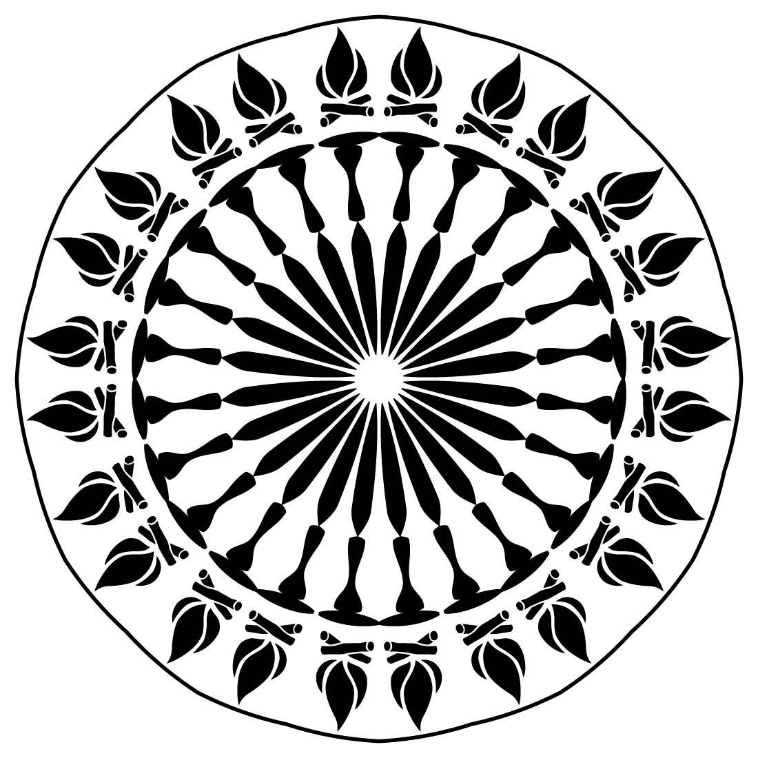 Mandala-Art-in-a-Fair-Plates preview image.