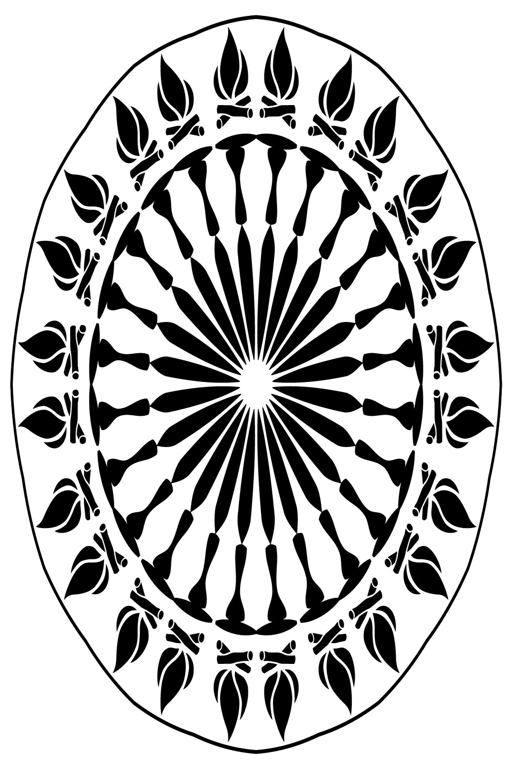 Mandala-Art-in-a-Fair-Plates pinterest preview image.