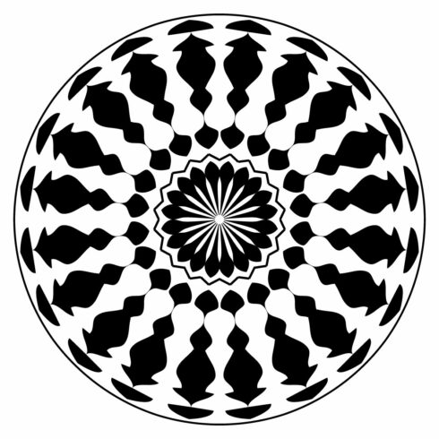 Mandala-art-with-rounded-bars-and-pilers cover image.