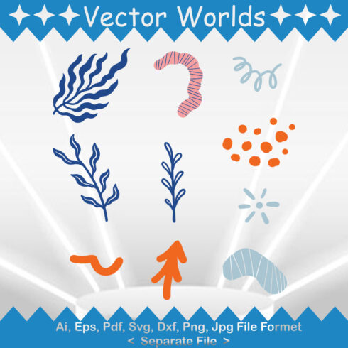 Leaf Brush SVG Vector Design cover image.