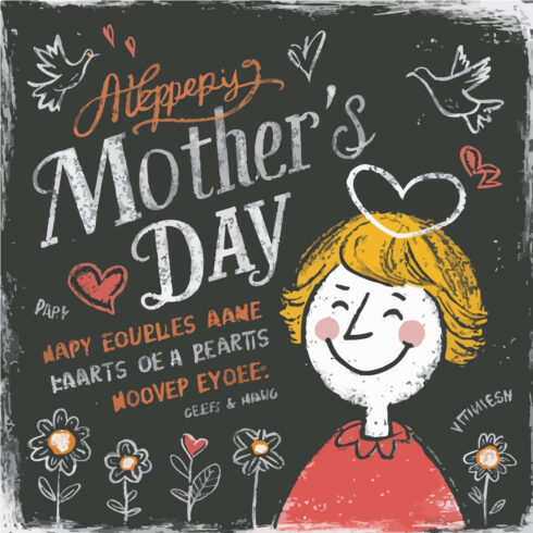 Happy Mother Day Vector Illustration cover image.