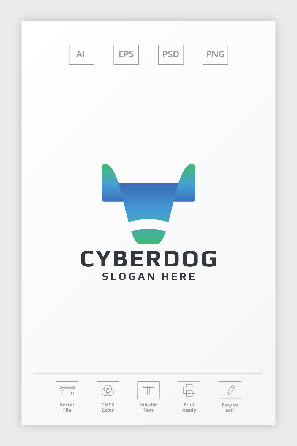 Cyber Dog Security Logo pinterest preview image.