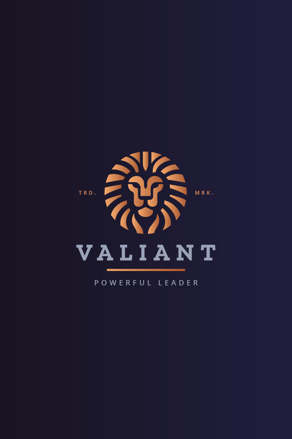 Head Lion Valiant Logo pinterest preview image.