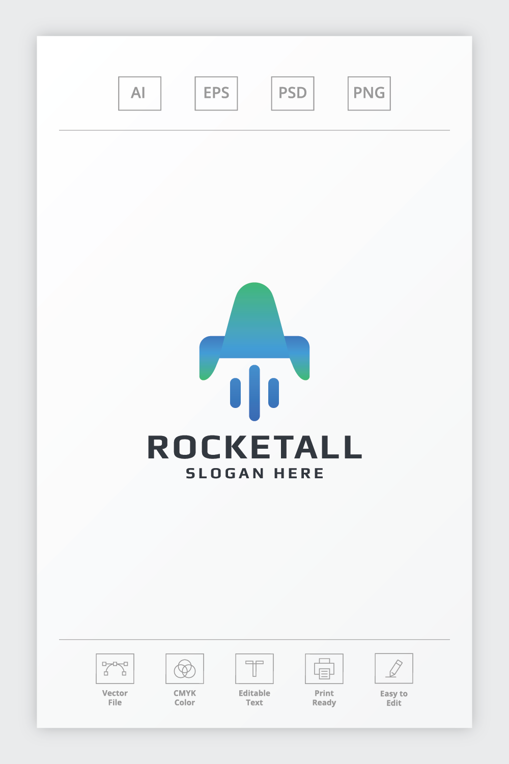 Rocket Launch Pro Logo pinterest preview image.
