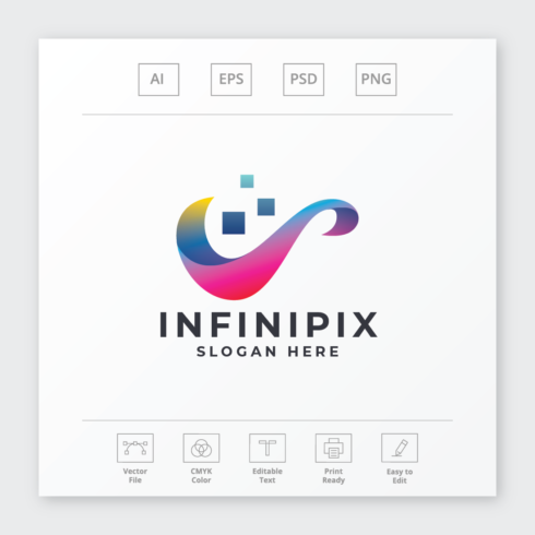 Infinity Pixel Logo cover image.