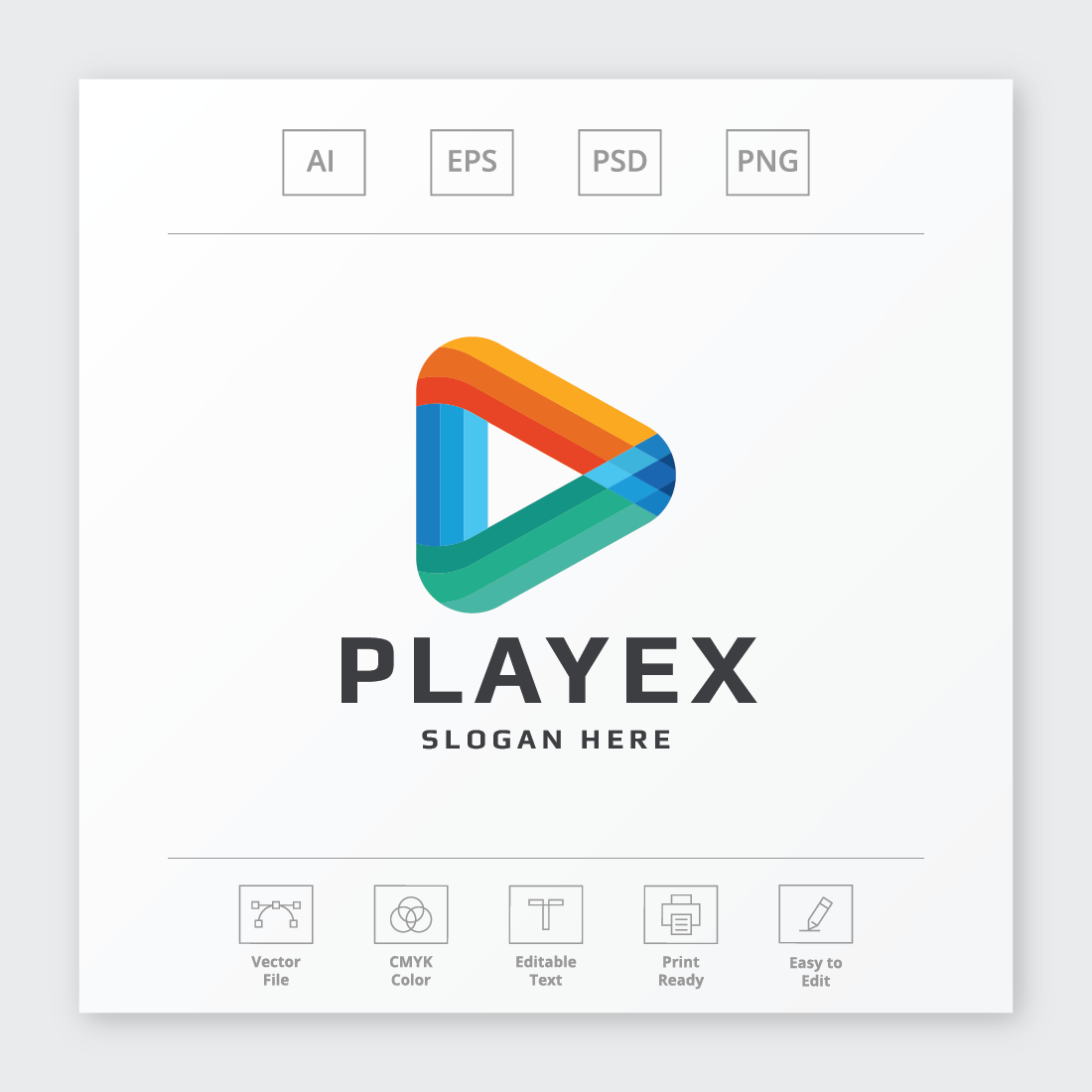 Digital Media - Play Logo preview image.