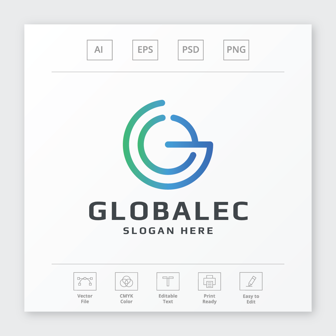 Globalec Letter G Logo preview image.