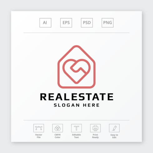 Real Estate Love Logo cover image.