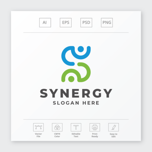 Synergy Letter S Logo cover image.