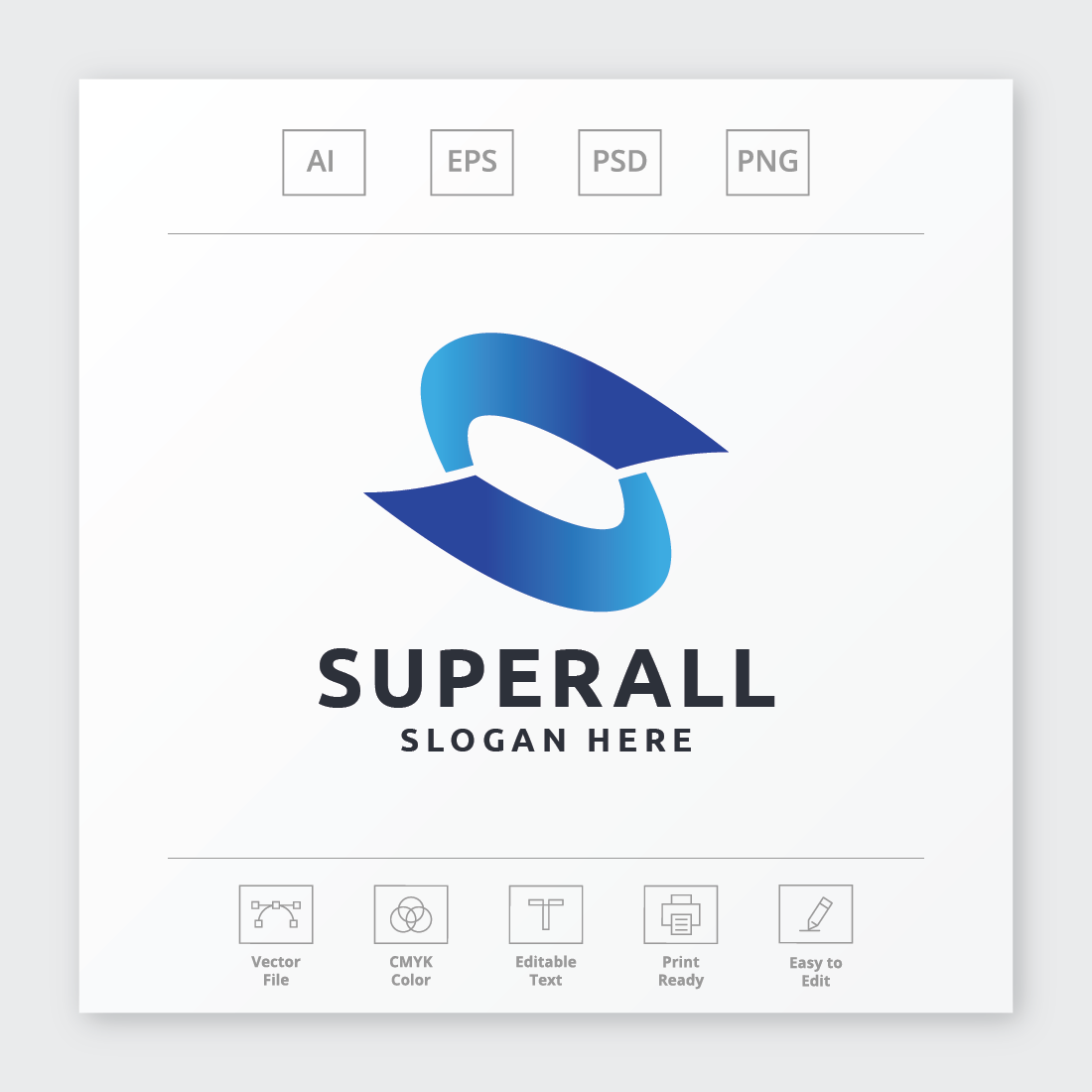 Superall Letter S Logo preview image.