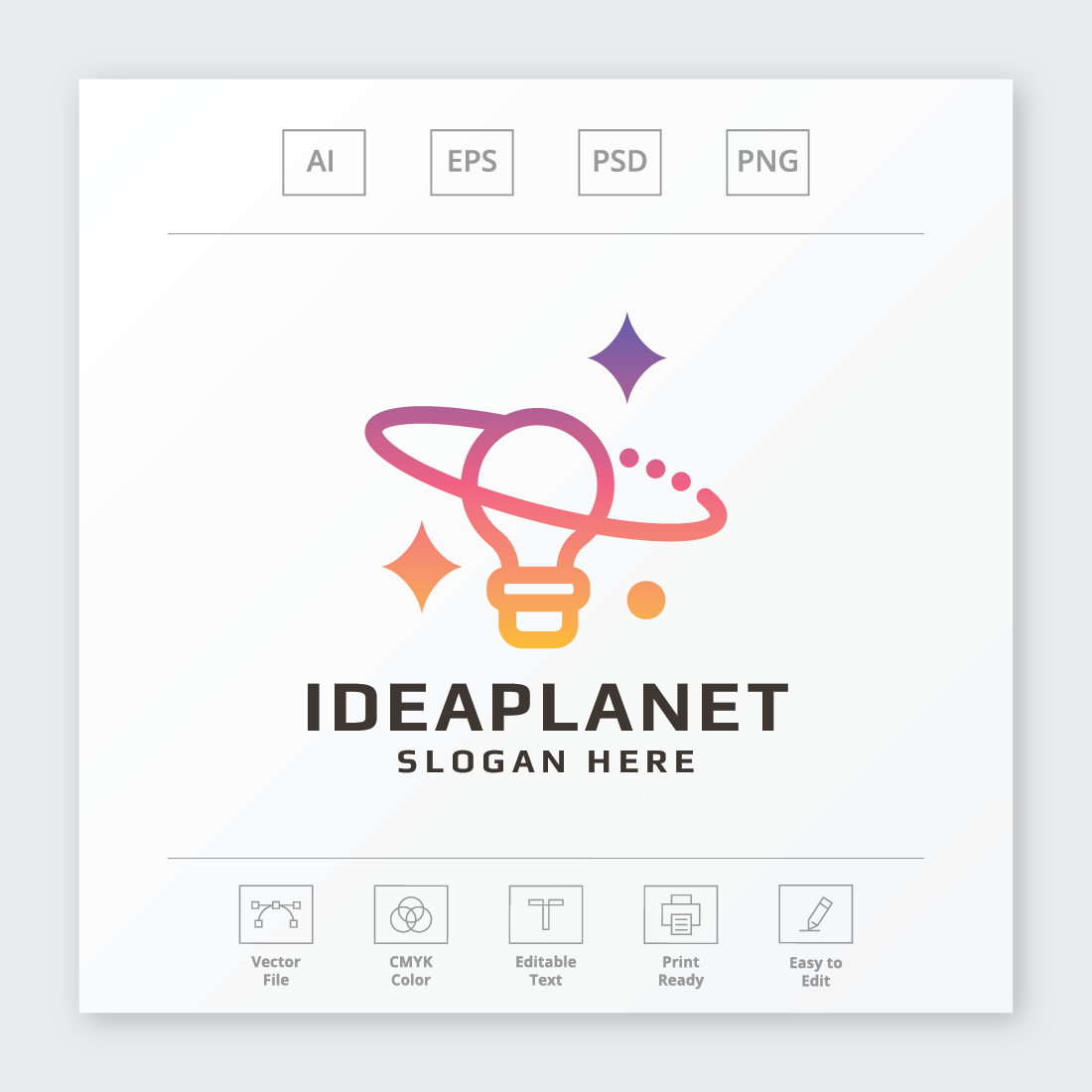 Idea Planet Professional Logo preview image.