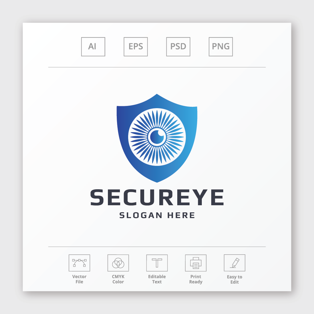 Secure Digital Eye Logo preview image.