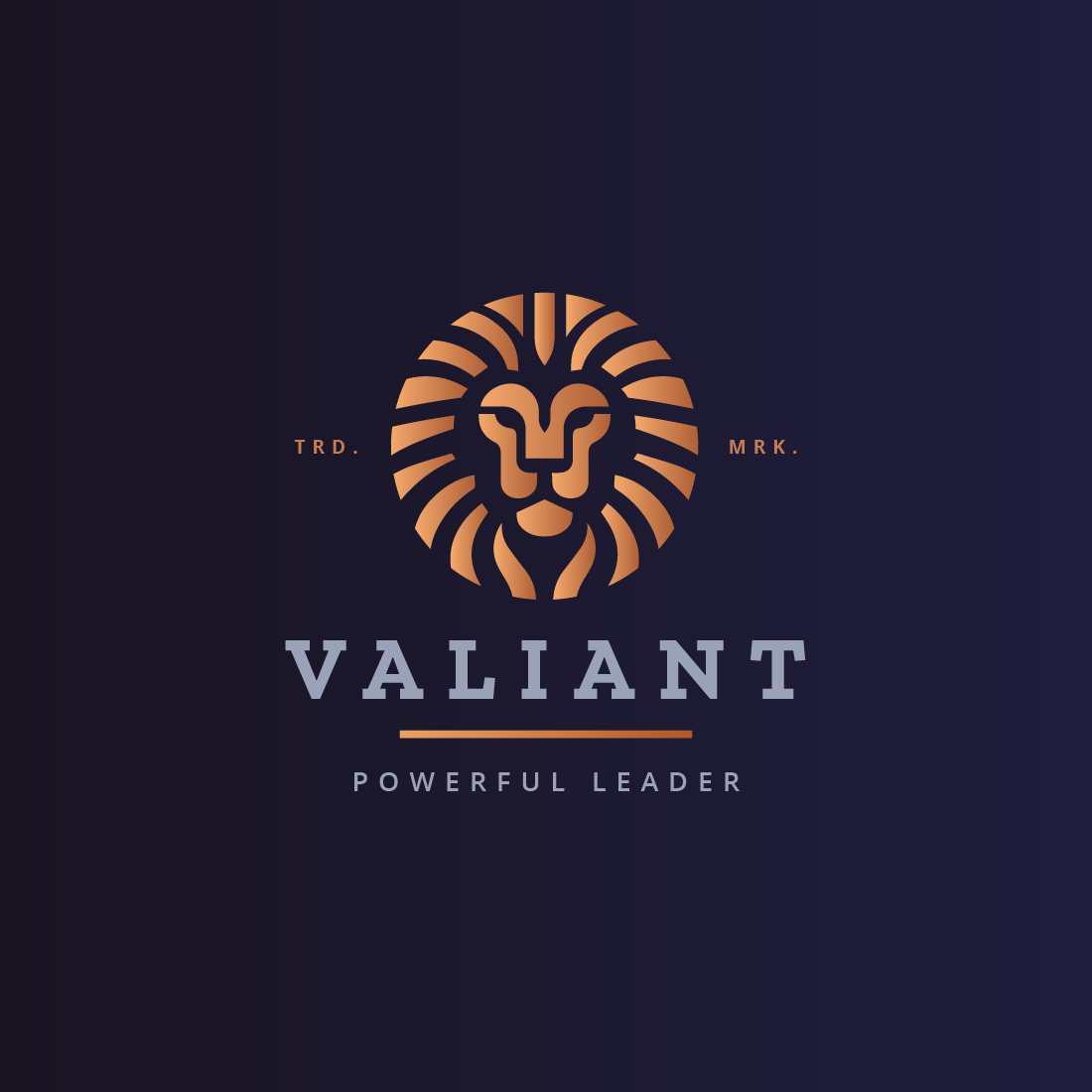 Head Lion Valiant Logo preview image.