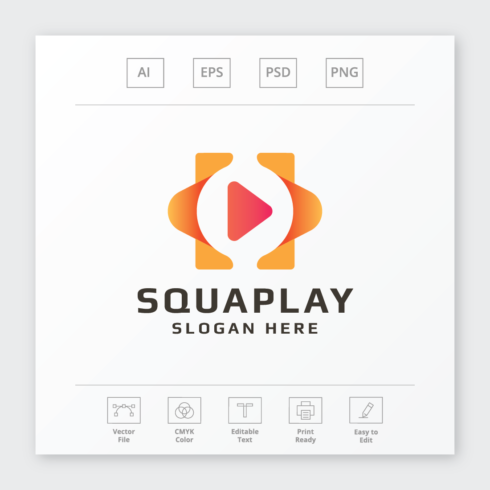 Square Media Play Logo cover image.