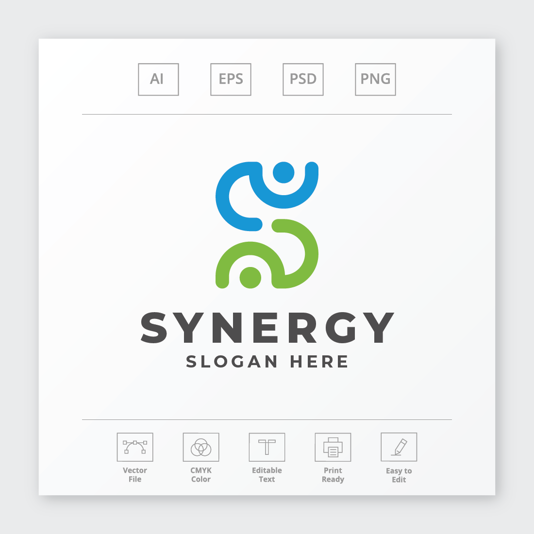 Synergy Letter S Logo preview image.