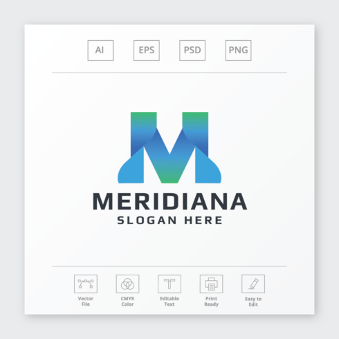 Meridiana Letter M Logo cover image.