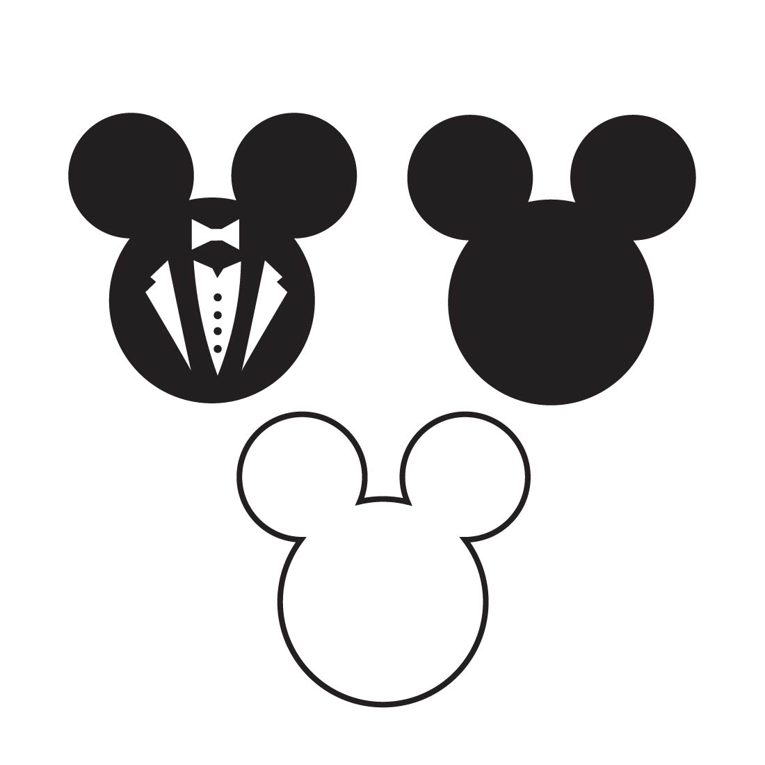 Disney Mickey Mouse Svg T shirt vector logo design preview image.