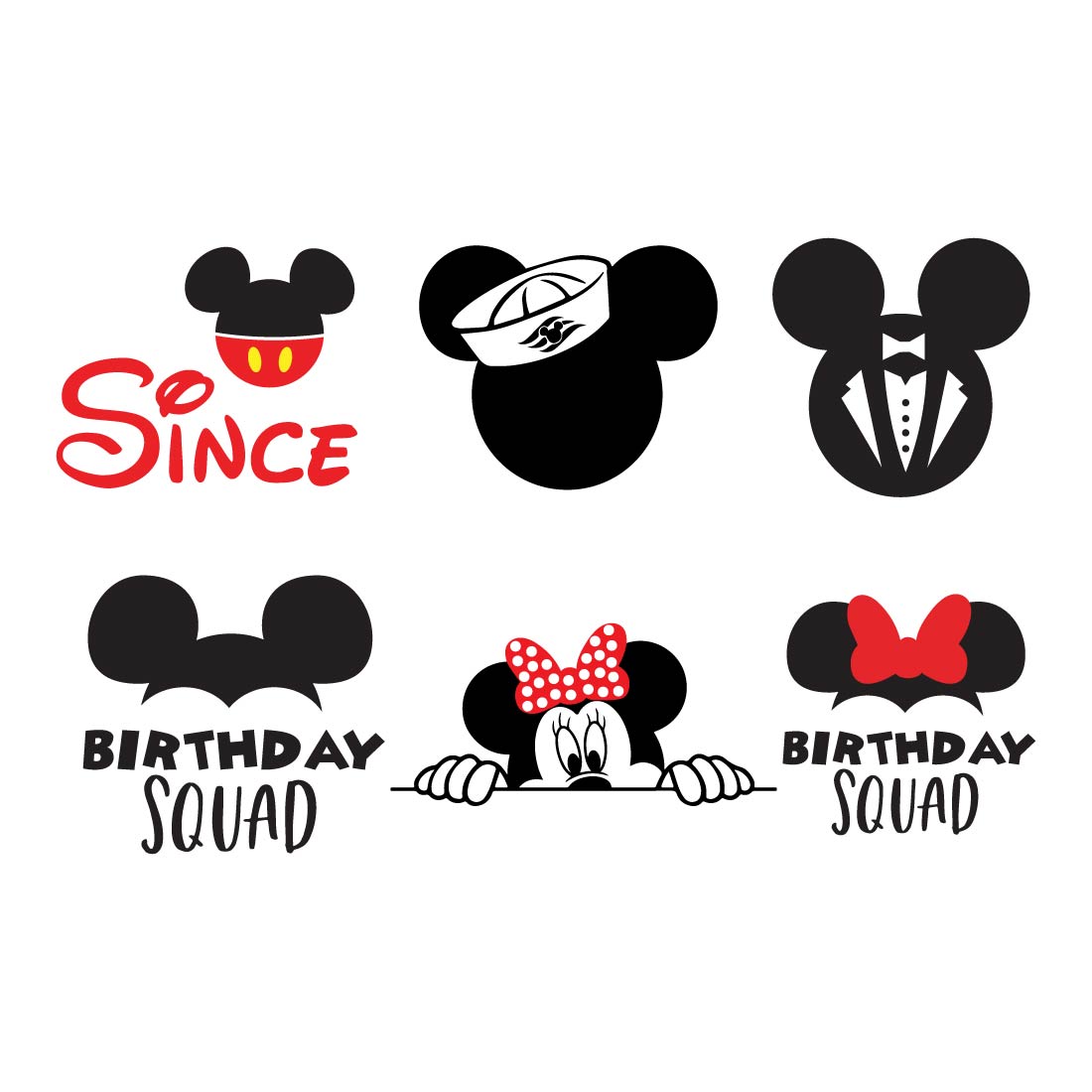 Disney Mickey Mouse Svg T shirt vector design, Disney Mickey Mouse logo  preview image.