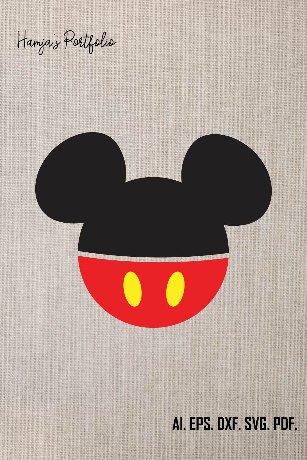 Disney Mickey Mouse Svg T shirt vector logo design pinterest preview image.