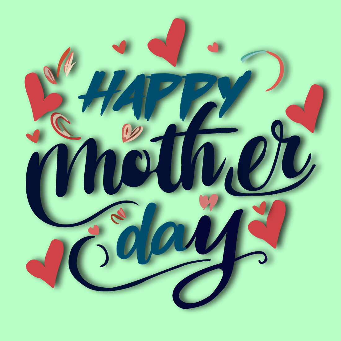 Mother's Day template Design preview image.