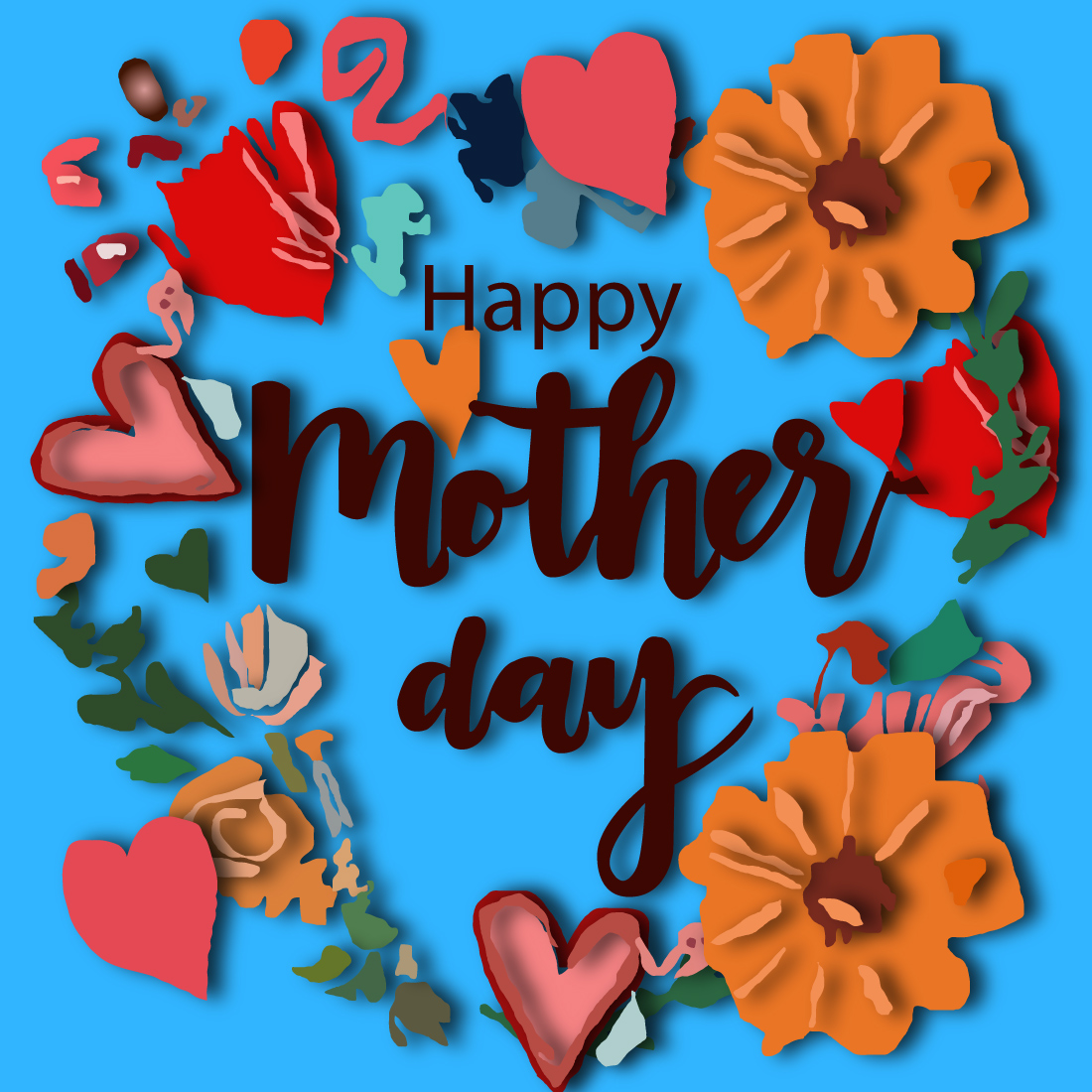 Mother's Day Template Design preview image.