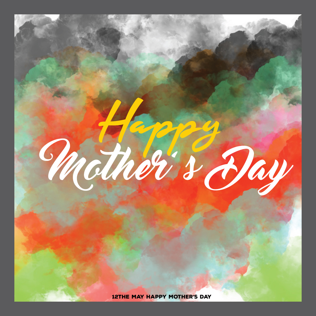 Mother's day template design preview image.