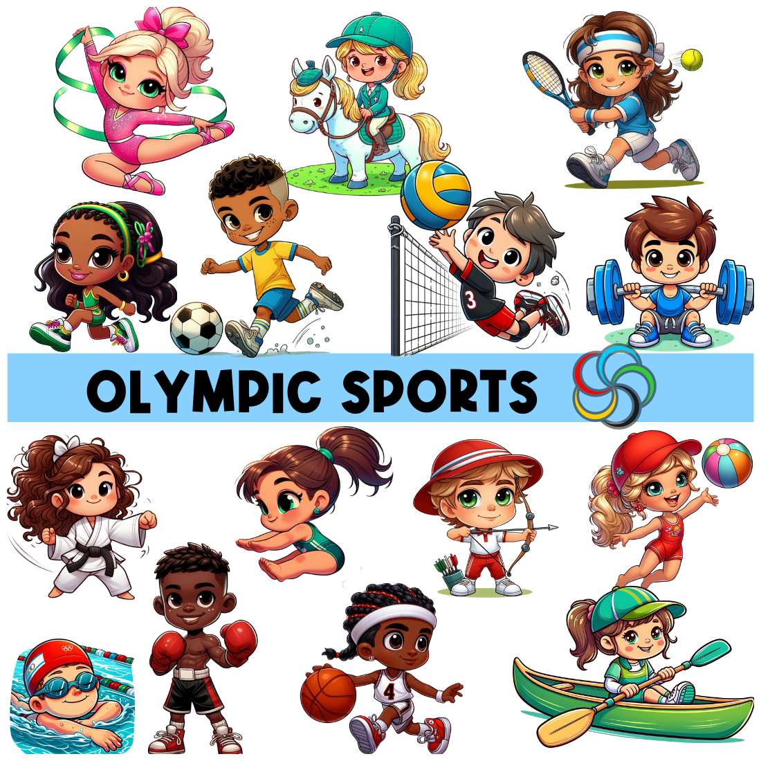 Clipart Olympic Sports cover image.