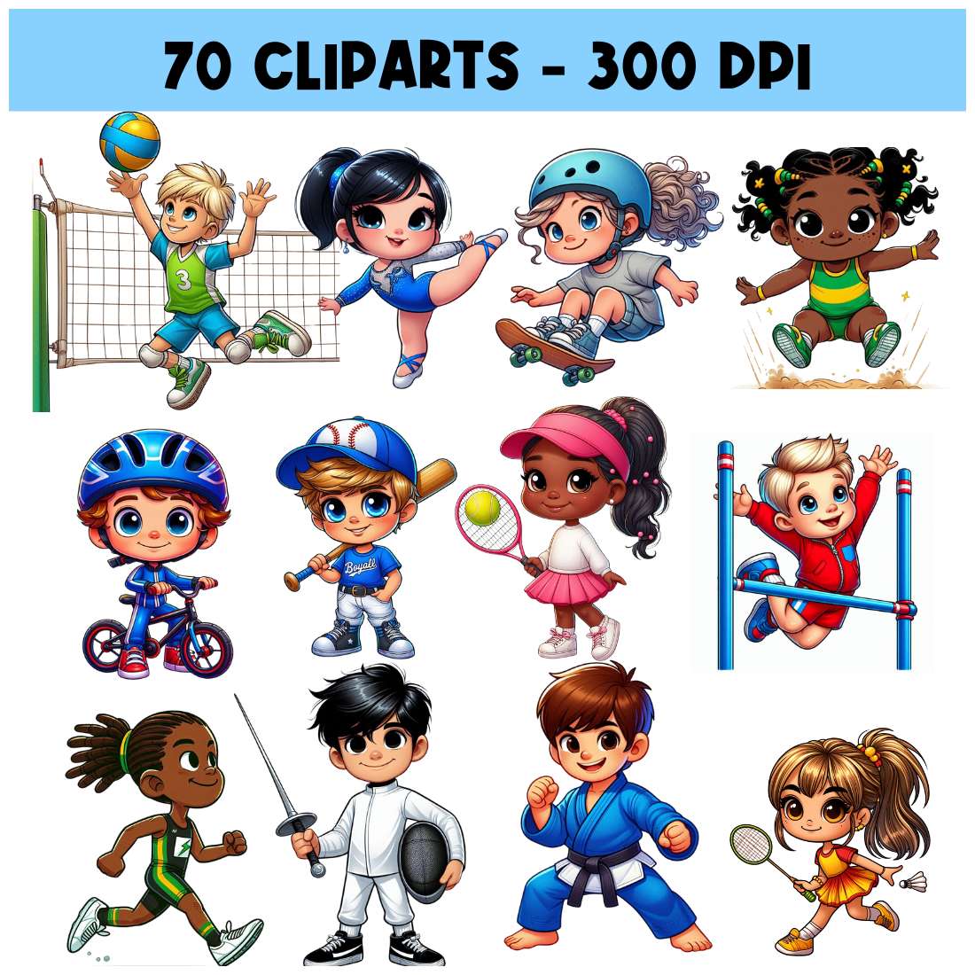 Clipart Olympic Sports preview image.